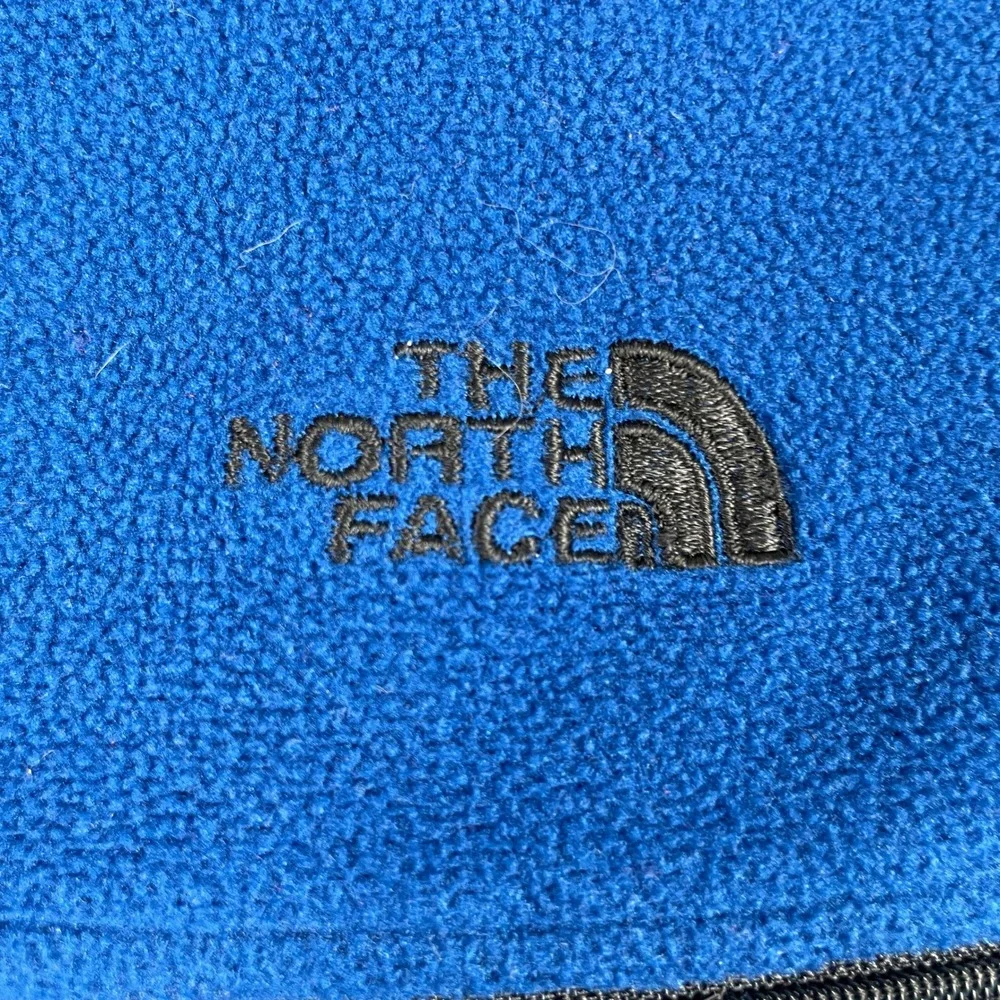The North Face Fleece Pullover Mens XXL Blue Black 1/4 Zip TKA 100 Hiking Active